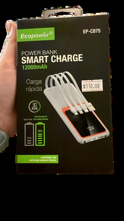 POWER BANK ECOPOWER 12000MAH